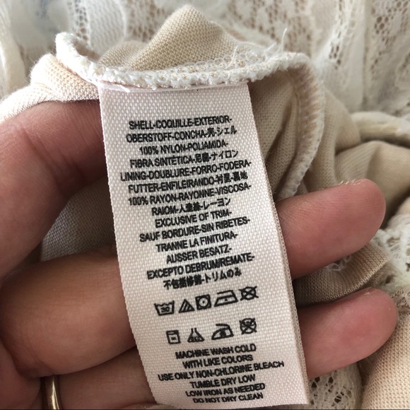 Free People Strapless Thalia Lace Boho Romper S/P - Picture 7 of 7